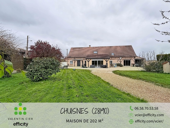 maison 8 pièces - 201m2 à Chuisnes (28190)