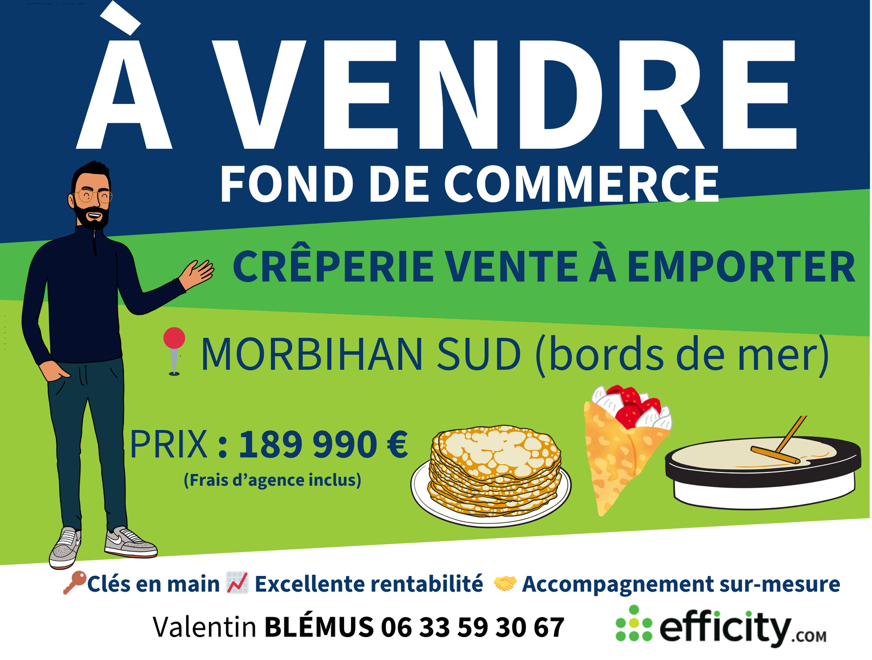 fonds de commerce  - 50m2 à Ploemeur (56270)