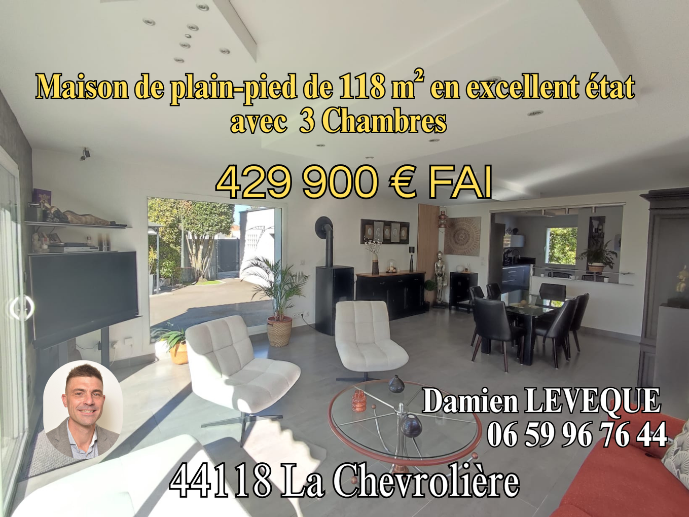 Achat immobilier Maison 5 pièces  118m2 à La Chevrolière (44118) - Photo n°9