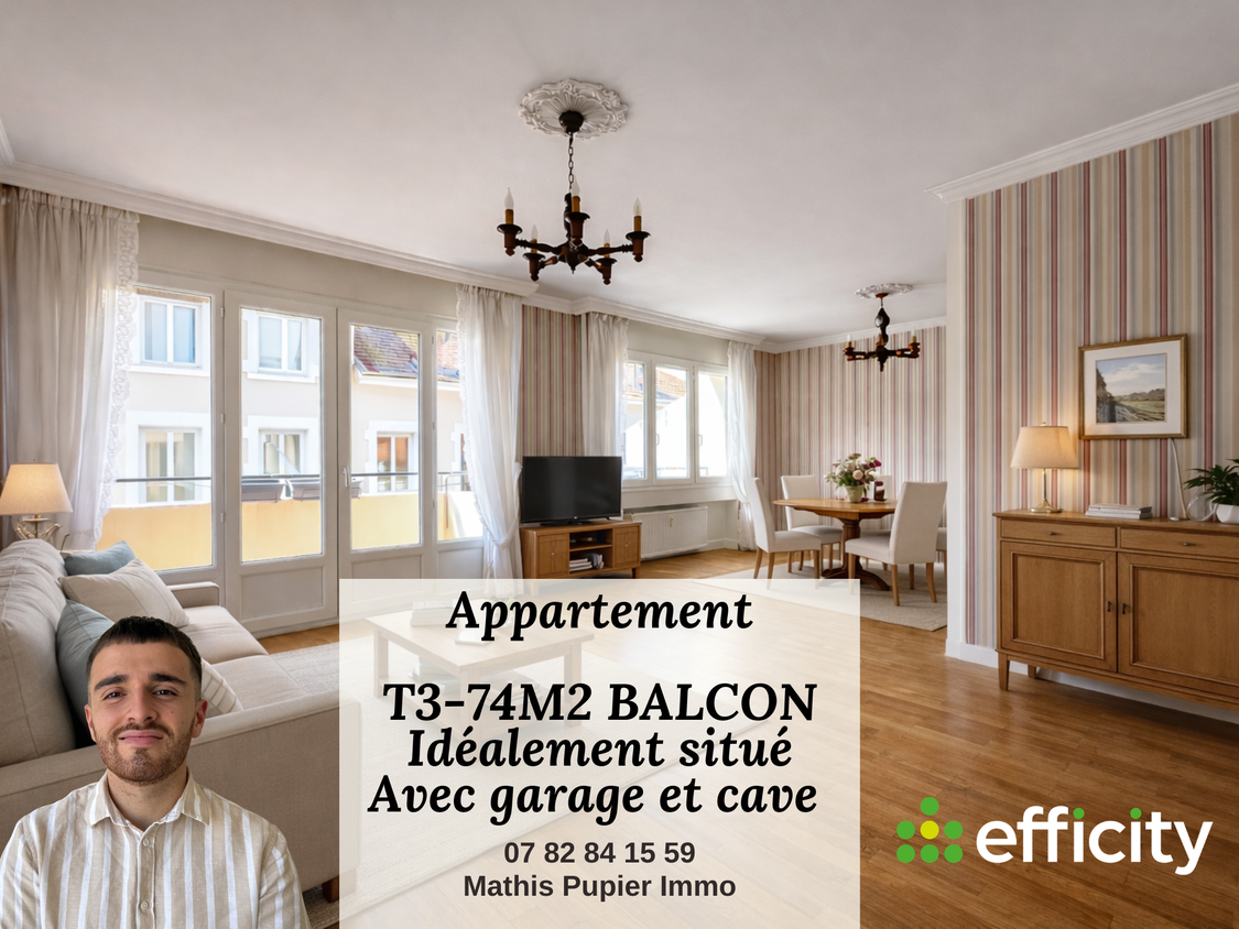 appartement 3 pièces - 74m2 à Saint-Étienne (42100)