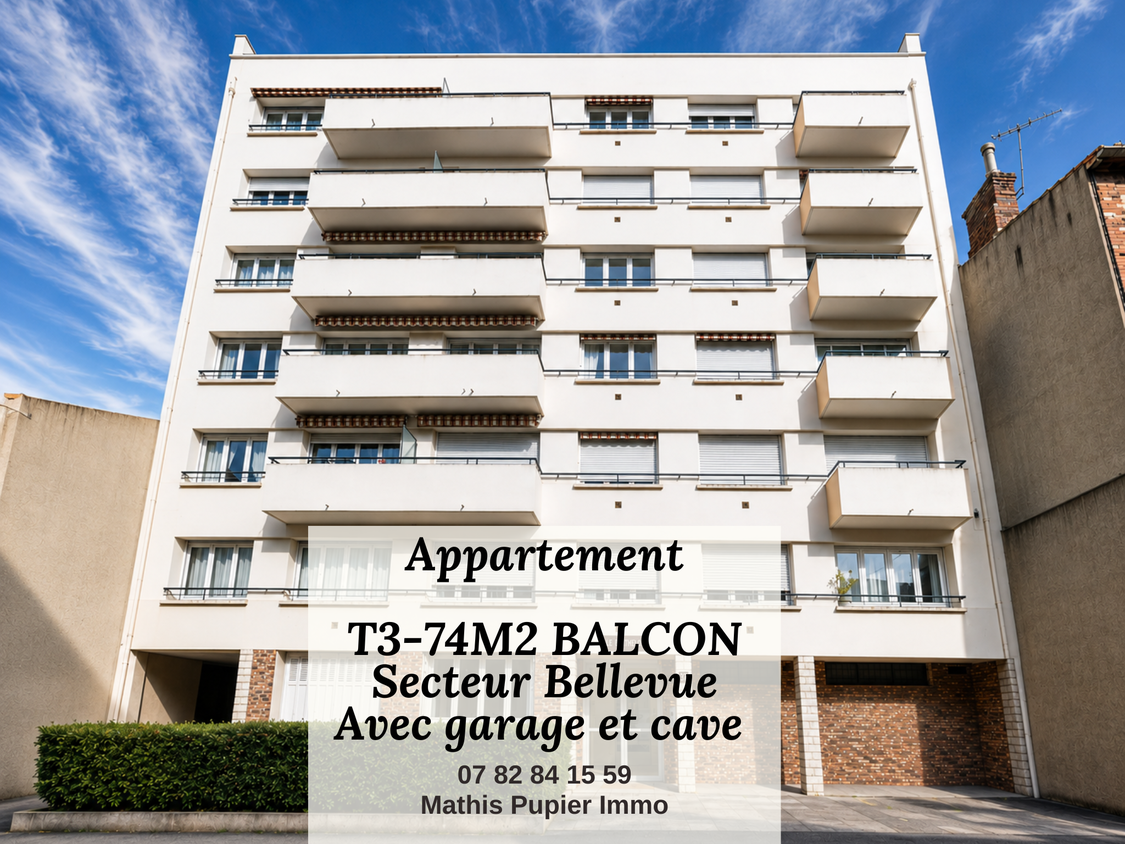 appartement 3 pièces - 74,0m2 à Saint-Étienne (42100)