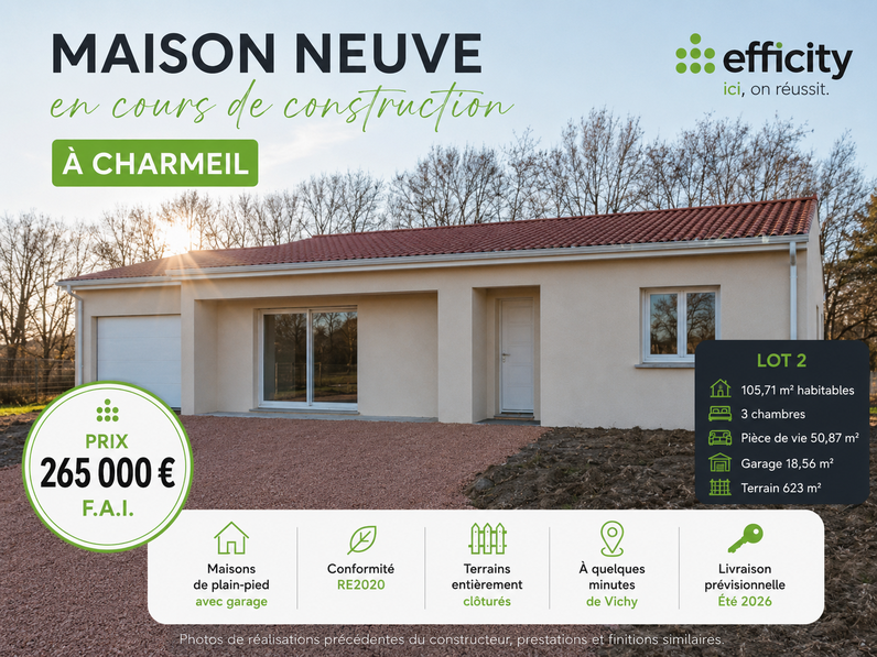 maison 4 pièces - 105m2 à Charmeil (03110)