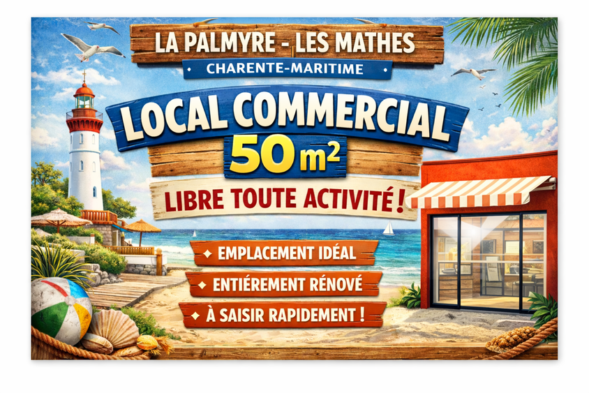 local commercial  - 50m2 à Les Mathes (17570)