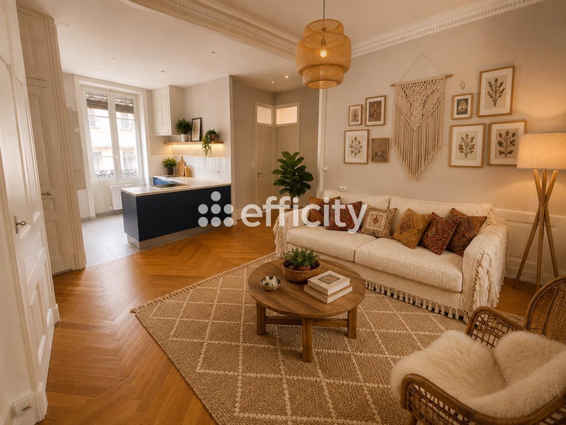 appartement 3 pièces - 63m2 à Lyon (69006)