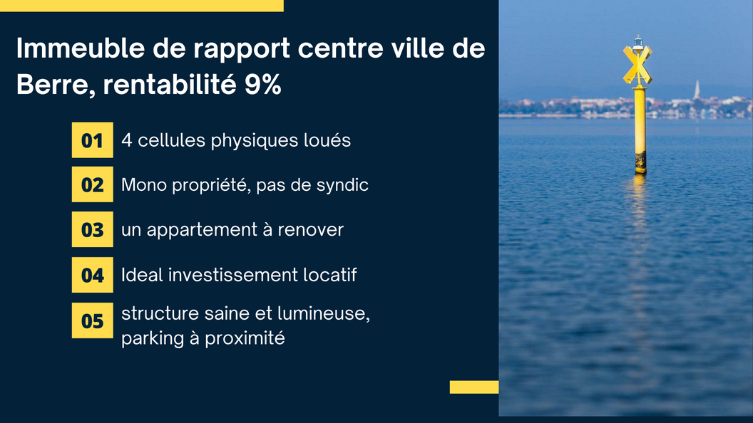 immeuble 7 pièces - 210m2 à Berre-l'Étang (13130)