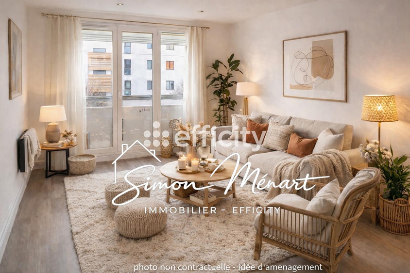 appartement 3 pièces - 62m2 à Lille (59800)