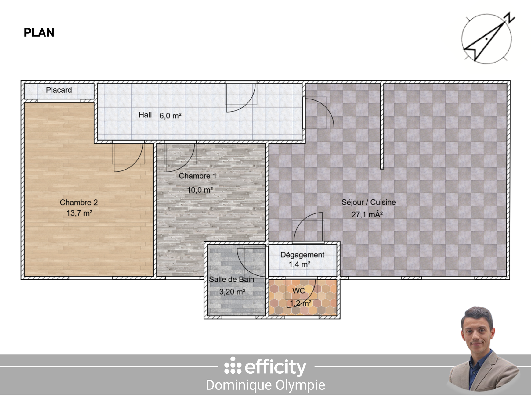 Achat immobilier Appartement 3 pièces  61m2 à Saint-Brieuc (22000) - Photo n°17