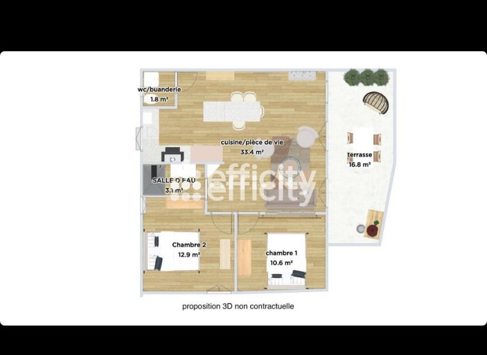 Achat immobilier Appartement 3 pièces  79m2 à Marseille (13007) - Photo n°7
