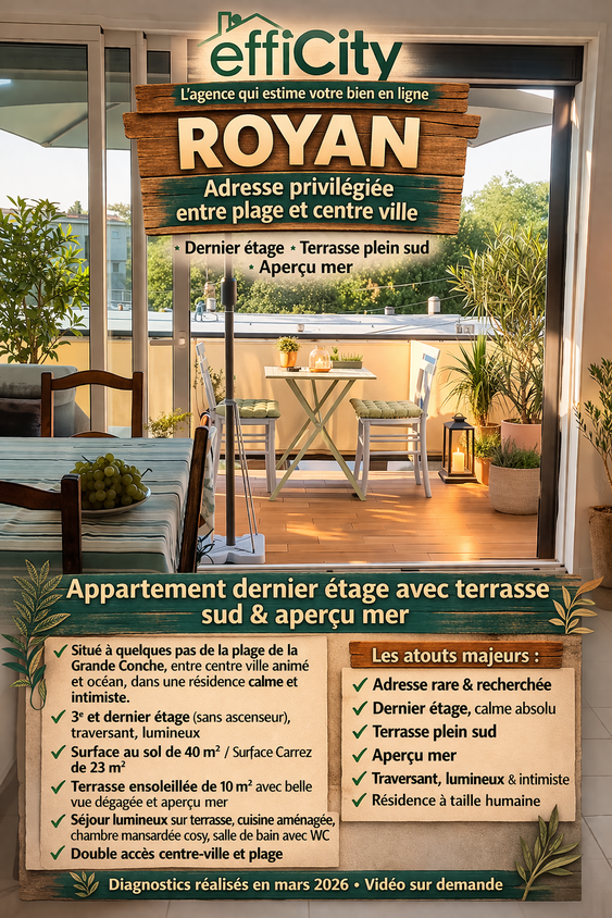 appartement 2 pièces - 40m2 à Royan (17200)