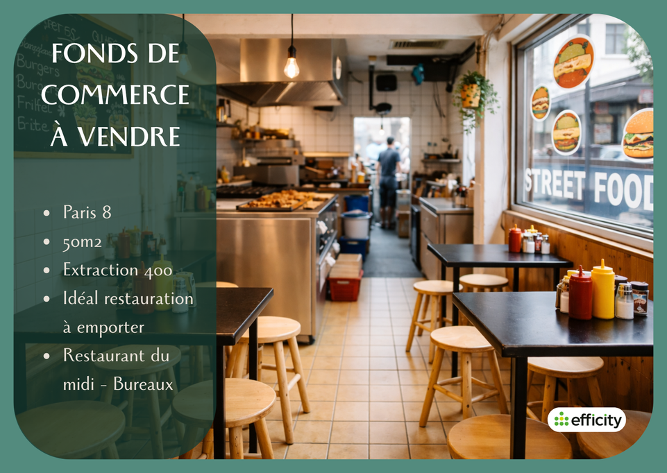 fonds-de-commerce  - 48m2 à Paris (75008)