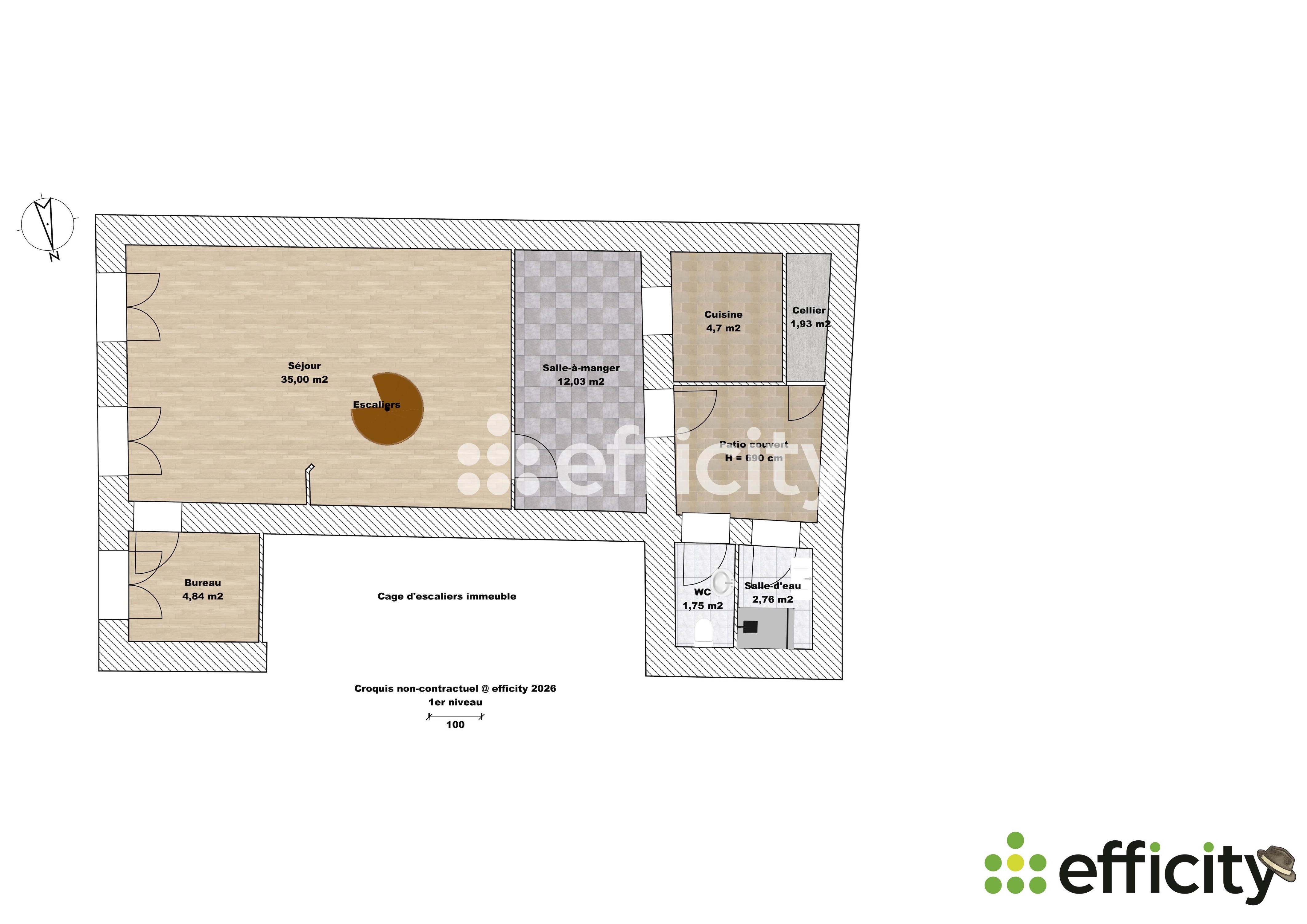 Achat immobilier Appartement 7 pièces  173m2 à Tullins (38210) - Photo n°18