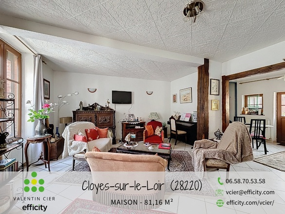 maison 4 pièces - 81m2 à Cloyes-les-Trois-Rivières (28220)
