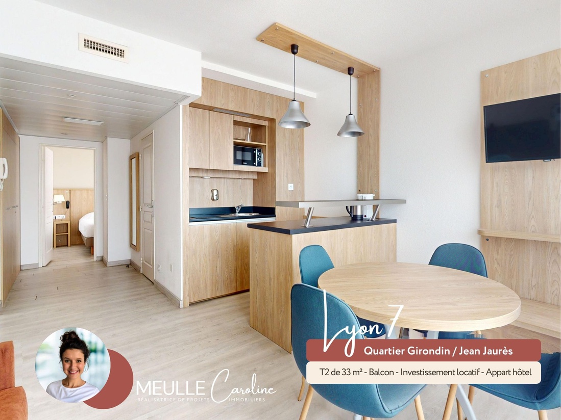 appartement 2 pièces - 33,01m2 à Lyon (69007)