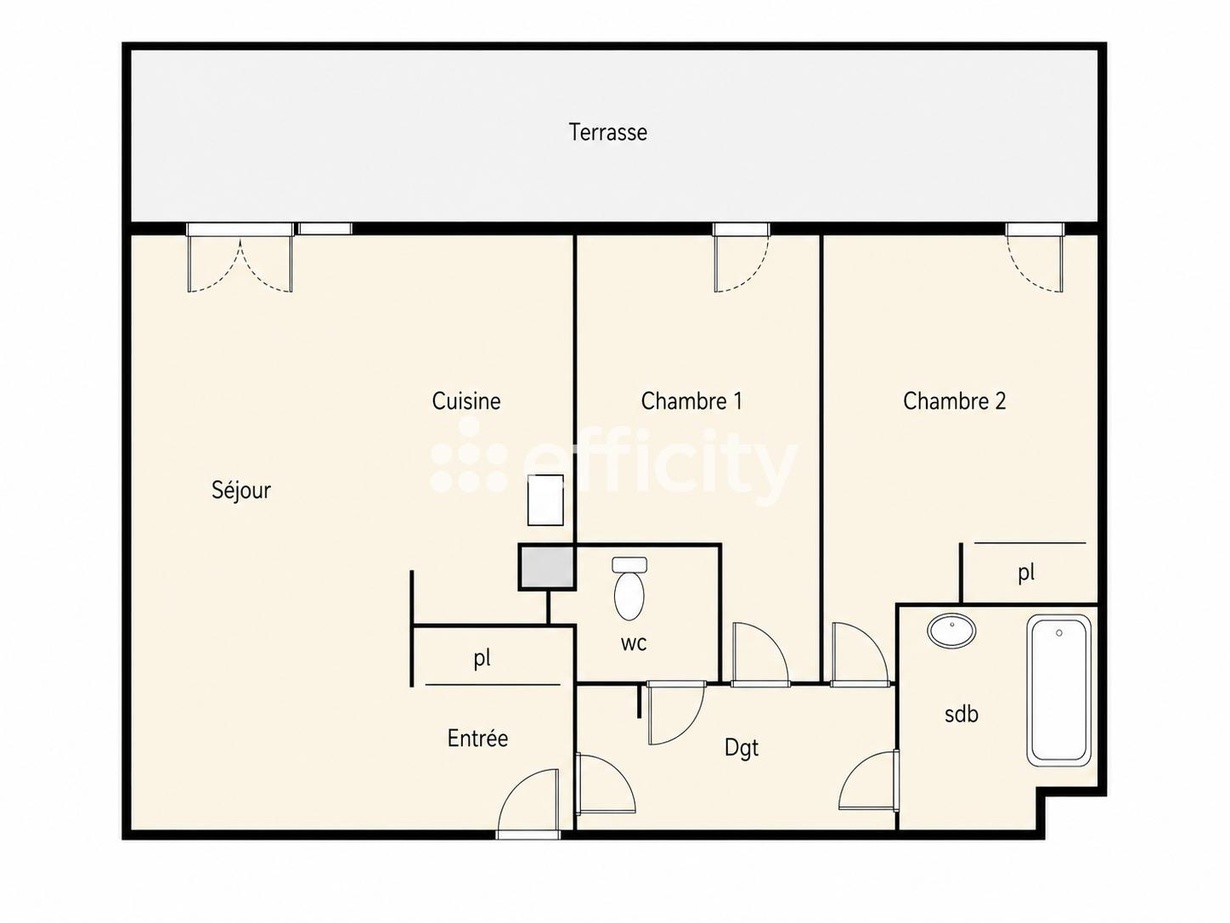 Achat immobilier Appartement 3 pièces  65m2 à Juvignac (34990) - Photo n°4