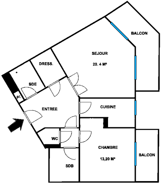 Achat immobilier Appartement 2 pièces  60m2 à Levallois-Perret (92300) - Photo n°5