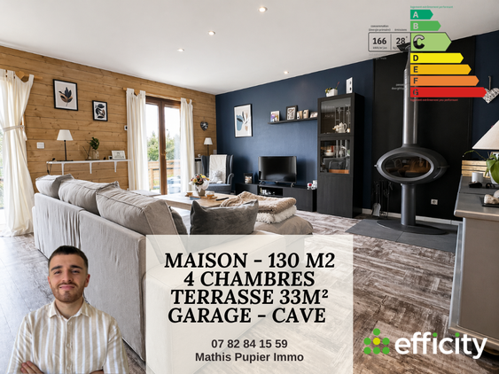 maison 5 pièces - 130m2 à Fraisses (42490)