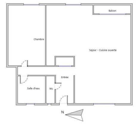 Achat immobilier Appartement 2 pièces  57m2 à Nice (06200) - Photo n°8