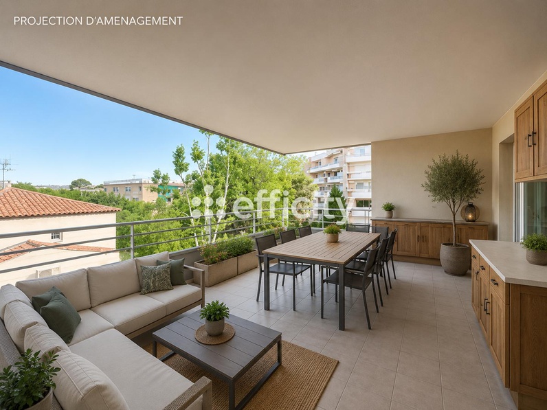 appartement 4 pièces - 102m2 à Marseille (13008)