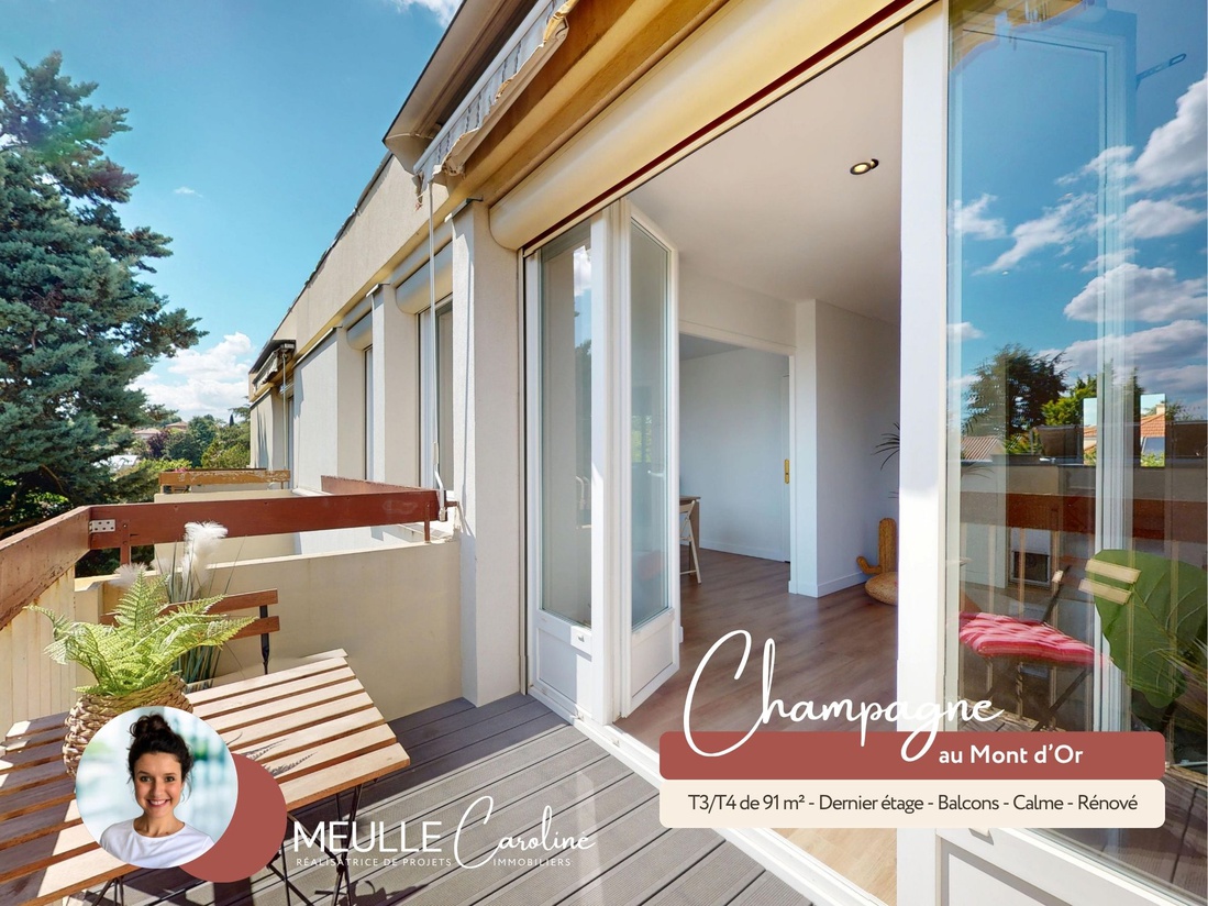 appartement 4 pièces - 90,73m2 à Champagne-au-Mont-d'Or (69410)