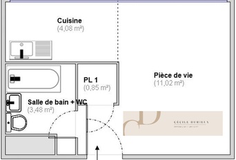 appartement 1 pièces - 20m2 à Villeurbanne (69100)