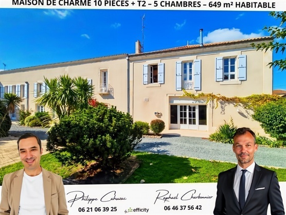 maison 10 pièces - 649m2 à Tonnay-Charente (17430)