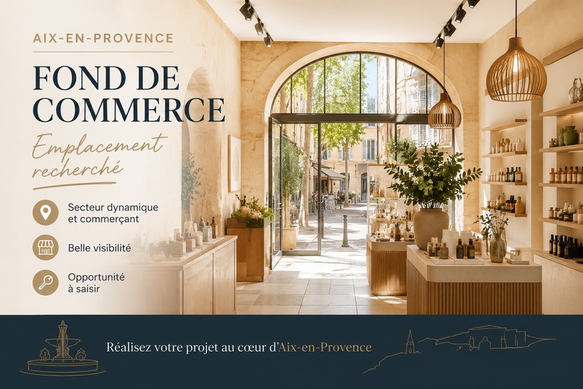 fonds de commerce  - 120m2 à Aix-en-Provence (13100)
