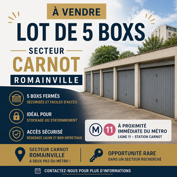 parking  - 60m2 à Romainville (93230)