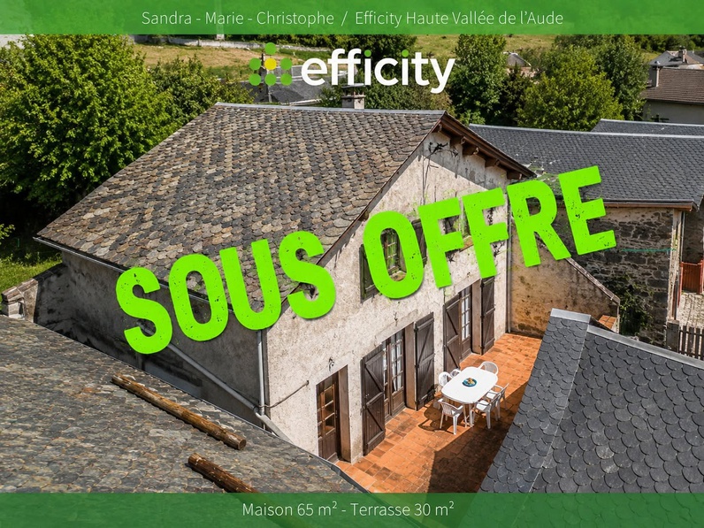 maison 3 pièces - 65m2 à Mijanès (09460)