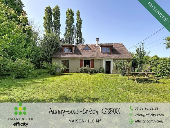 maison 5 pièces - 116m2 à Aunay-sous-Crécy (28500)
