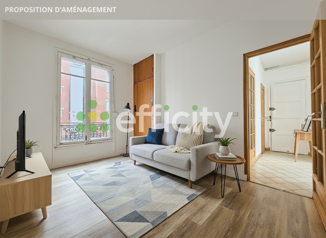 appartement 1 pièces - 21m2 à Paris (75014)