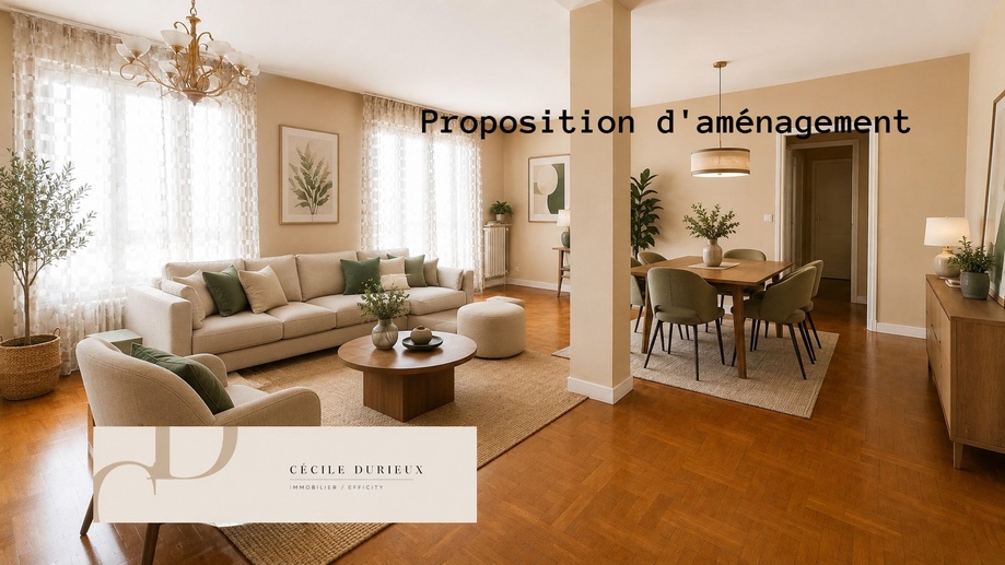 appartement 4 pièces - 102m2 à Lyon (69006)