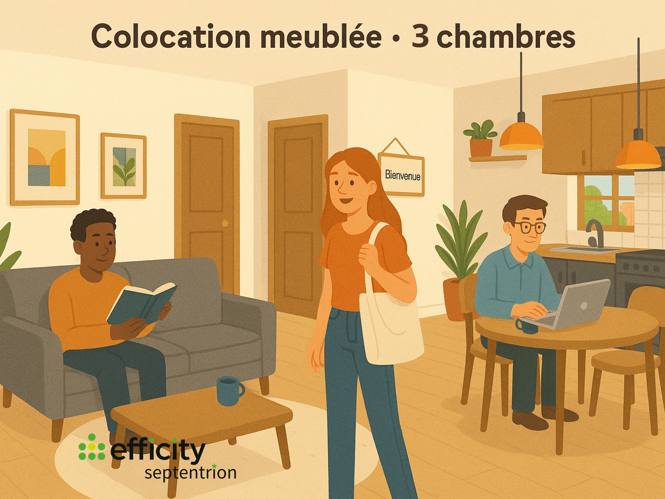 appartement 4 pièces - 87m2 à Lille (59000)