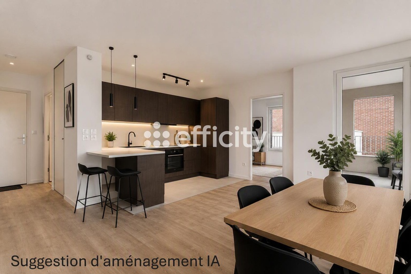 appartement 2 pièces - 46m2 à Lille (59160)