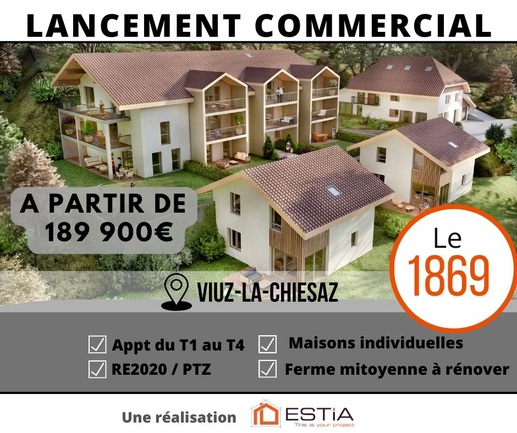 appartement 2 pièces - 33m2 à Viuz-la-Chiésaz (74540)
