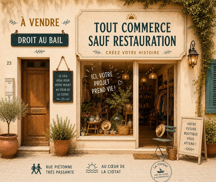 fonds de commerce  - 74m2 à La Ciotat (13600)