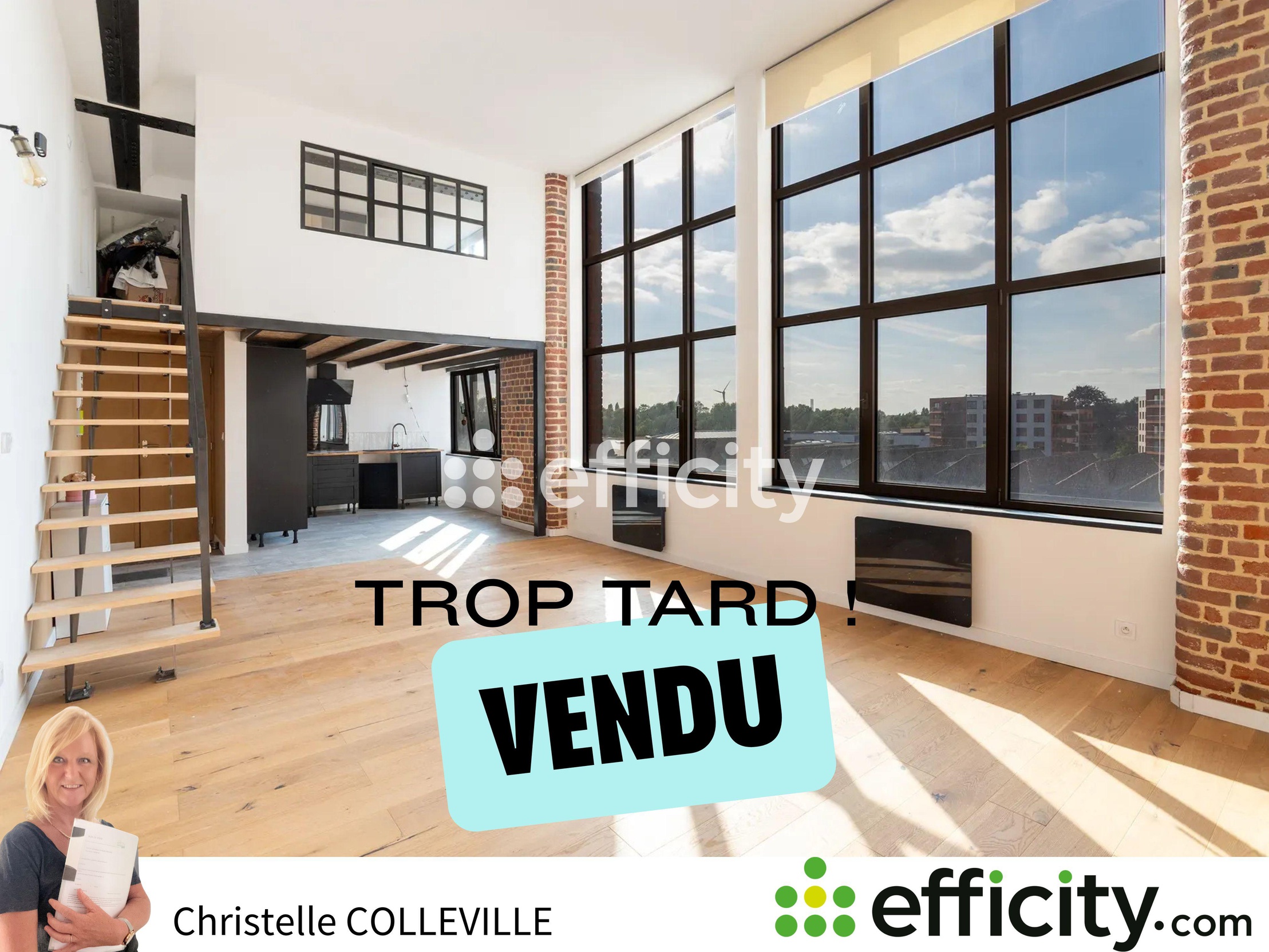 loft 2 pièces - 56m2 à Tourcoing (59200)