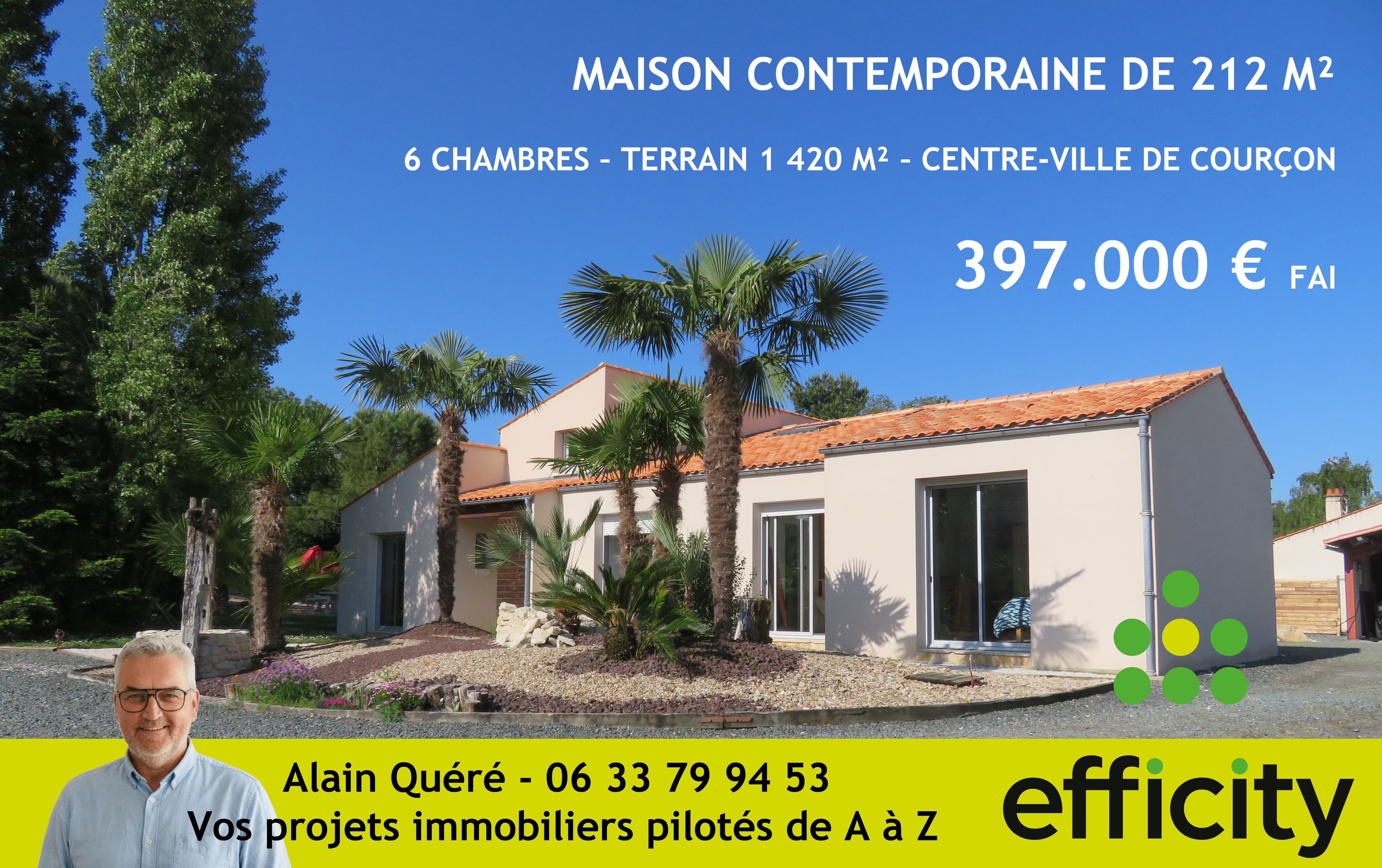 maison 7 pièces - 212m2 à Courçon (17170)