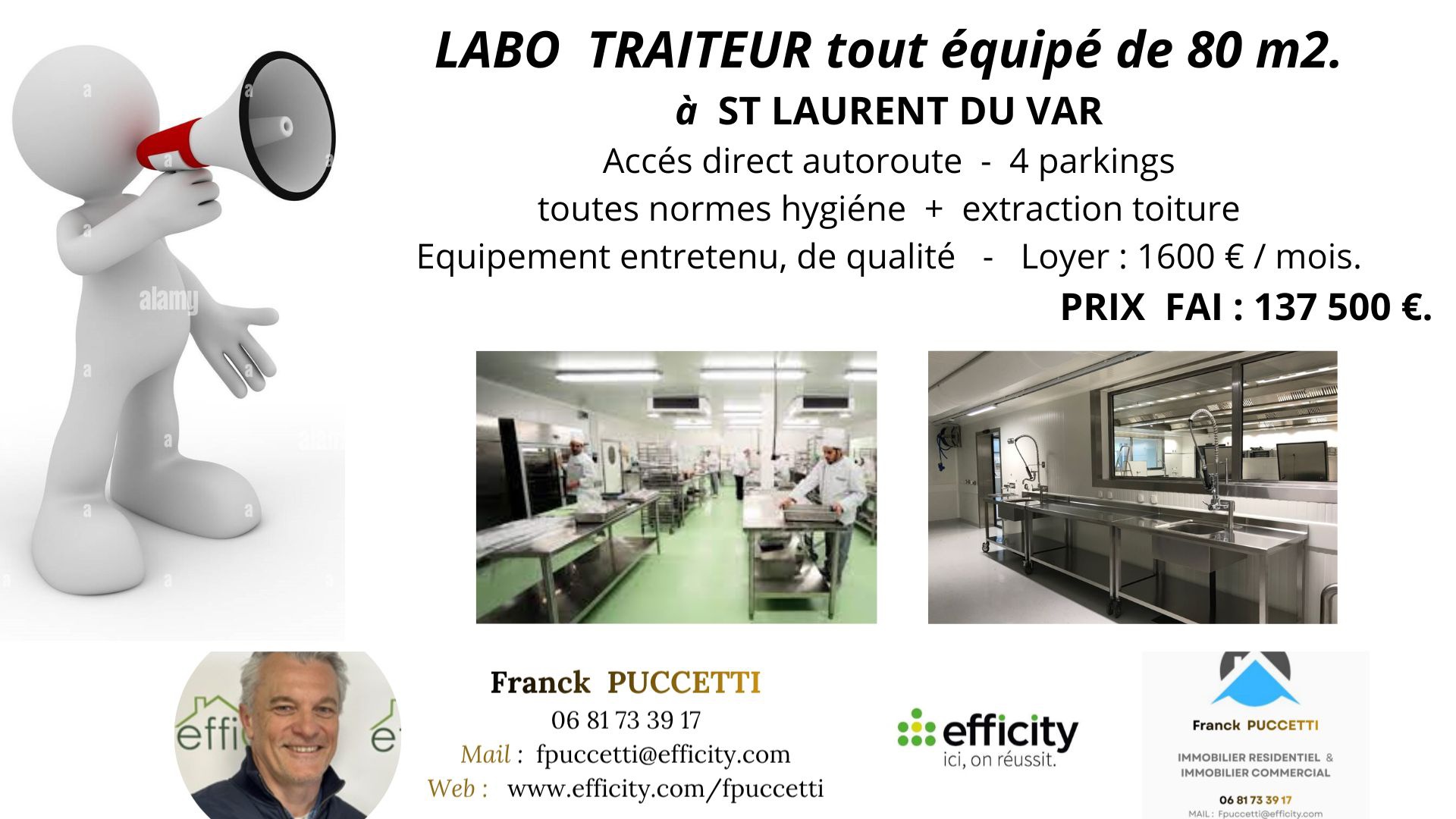 Fonds De Commerce - 80 m² · à Saint-Laurent-du-Var · 80 m² · 137 500 €