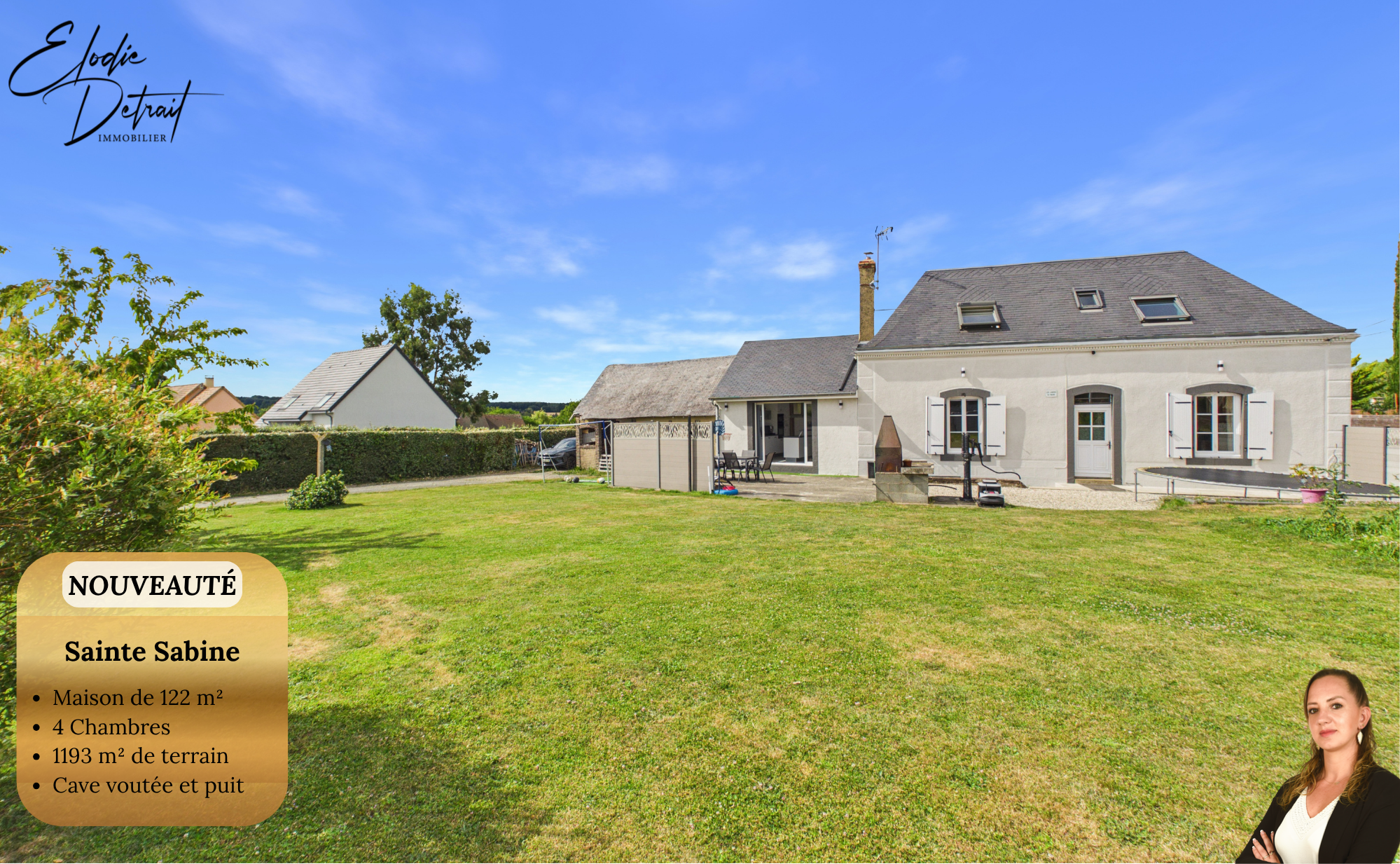 Maison 6 pièces 122 m² · à Sainte-Sabine-sur-Longève · 122 m² · 249 900 €