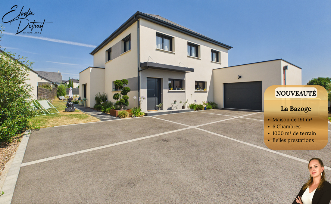 maison 8 pièces - 191m2 à La Bazoge (72650)