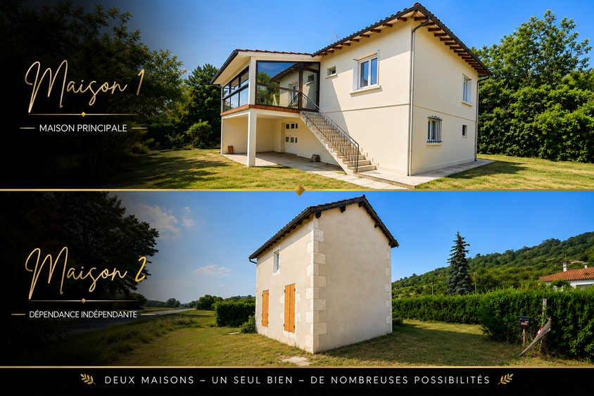 maison 4 pièces - 140m2 à Clermont-Dessous (47130)
