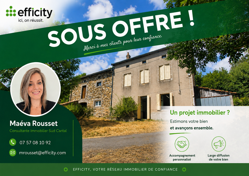 maison 8 pièces - 75m2 à Clavières (15320)