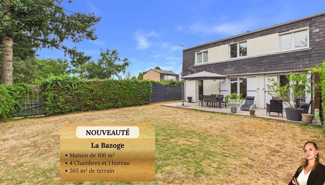 maison 7 pièces - 105m2 à La Bazoge (72650)