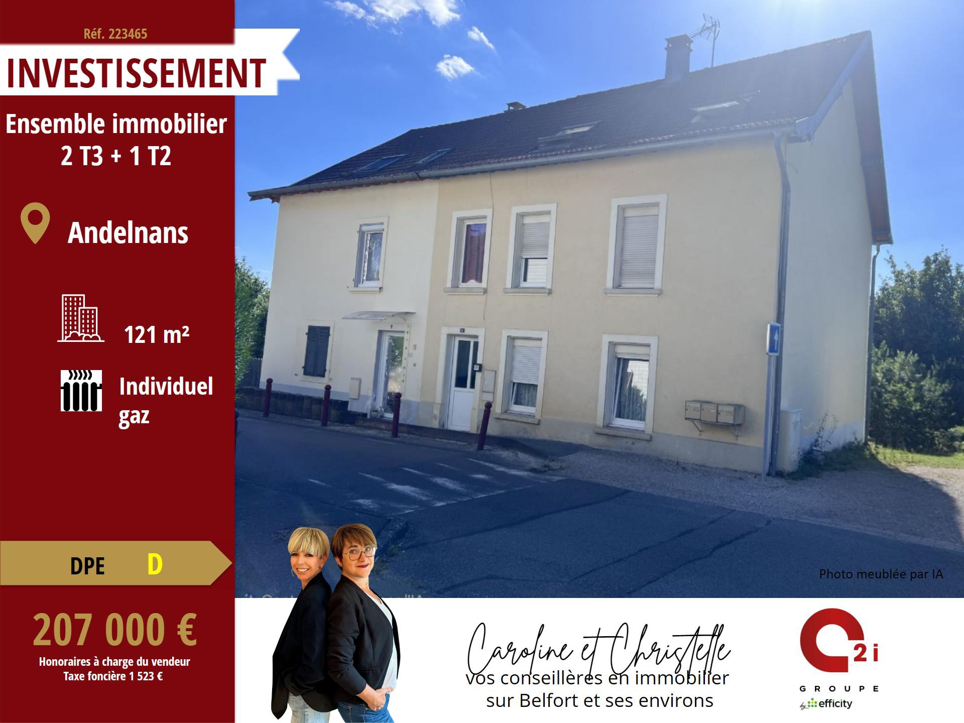 Immeuble 8 pièces 121 m² · à Andelnans · 121 m² · 207 000 €