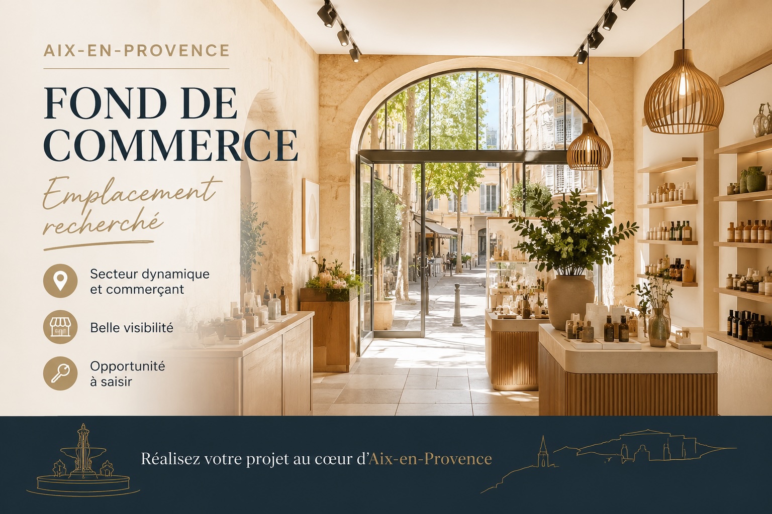 Local commercial 40 m² · à Aix-en-Provence · 40 m² · 790 000 €