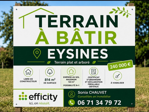 terrain  - 814m2 à Eysines (33320)