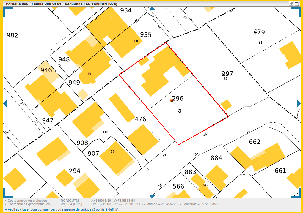 Terrain - 1180 m² · à Le Tampon · 699 000 €