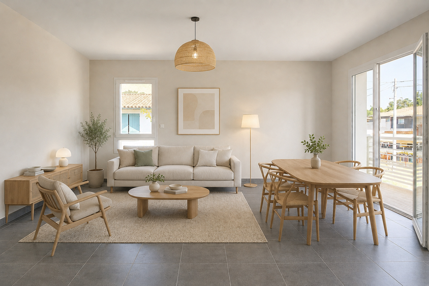 appartement 3 pièces - 62m2 à Lanton (33138)