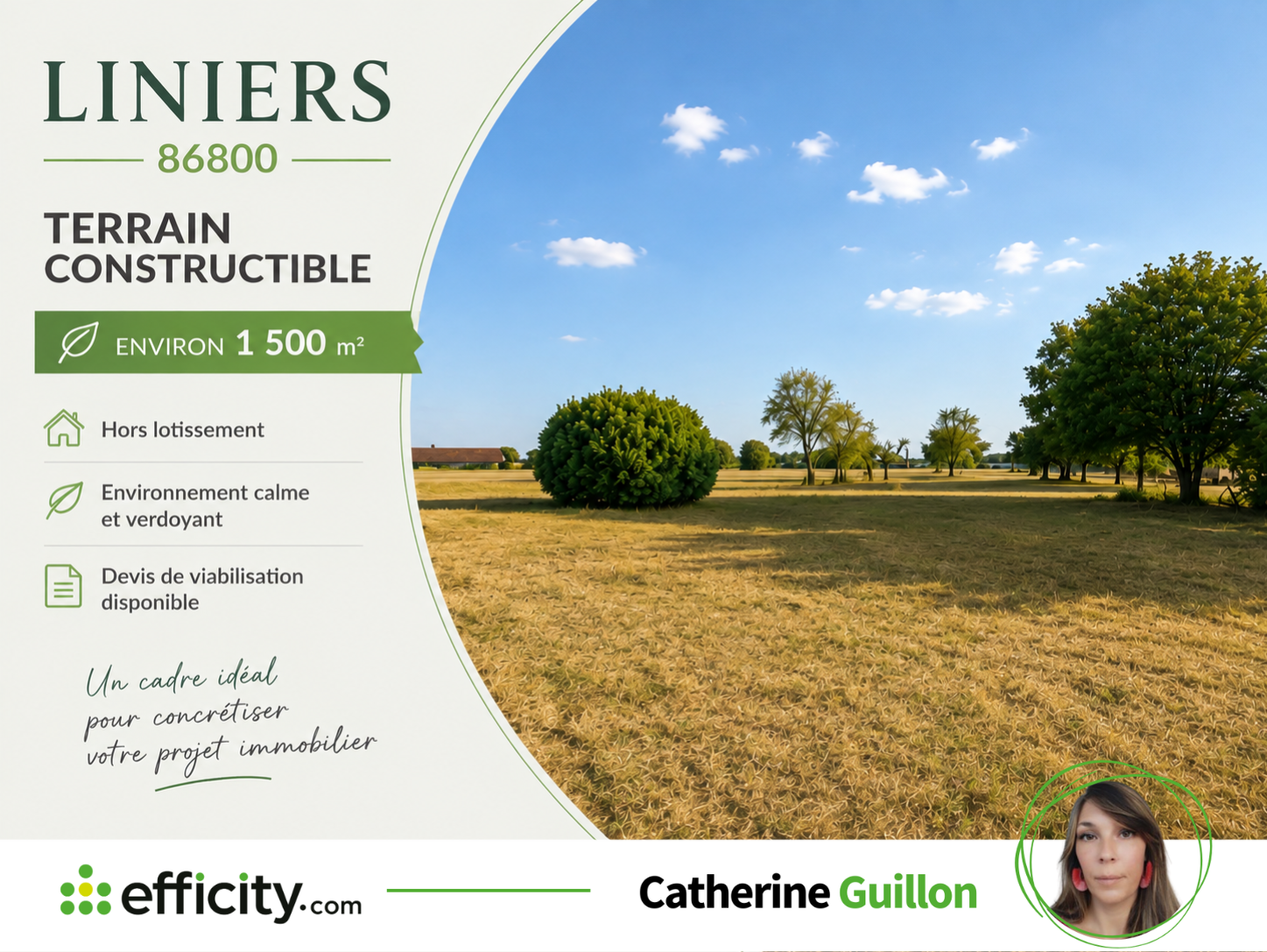Terrain - 1500 m² · à Liniers · 33 000 €