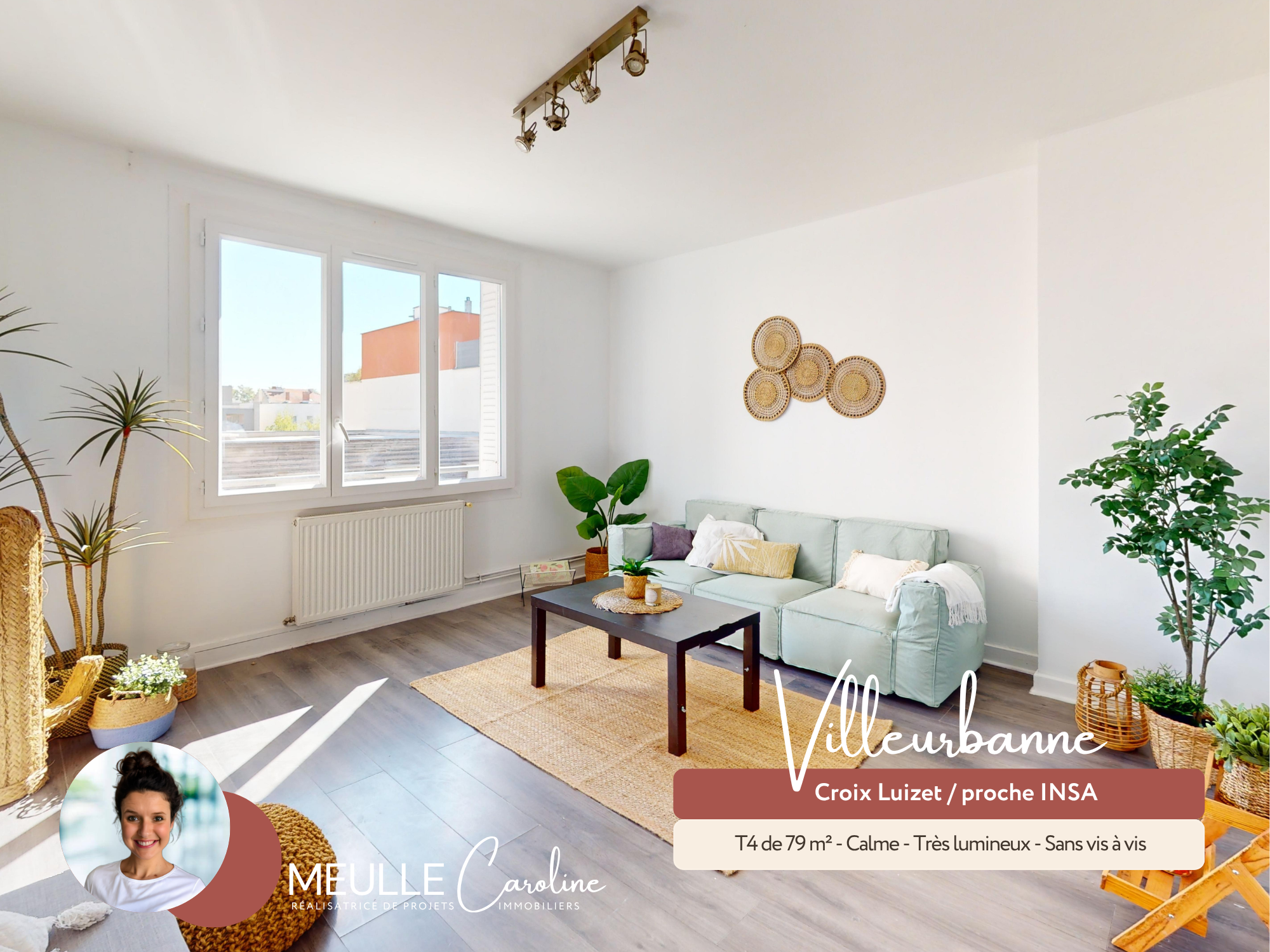 Appartement 4 pièces 79 m² · à Villeurbanne · 79 m² · 259 000 €